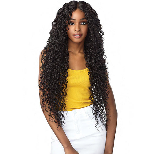 Sensationnel Synthetic Empress Center Deep Part Lace Front Edge Wig - NAYANA