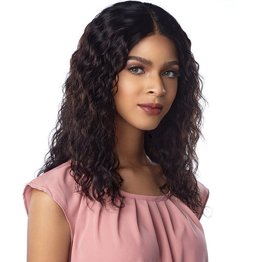 Sensationnel Unprocessed Virgin Human Hair 10A Lace Front Wig - NATURAL WAVE