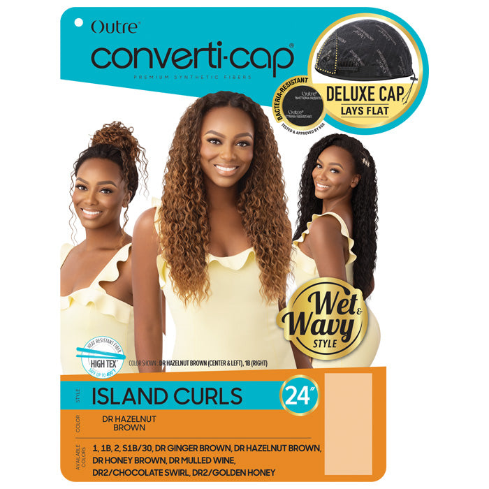 Outre Converti Cap Wet & Wavy Style Half Wig - ISLAND CURLS