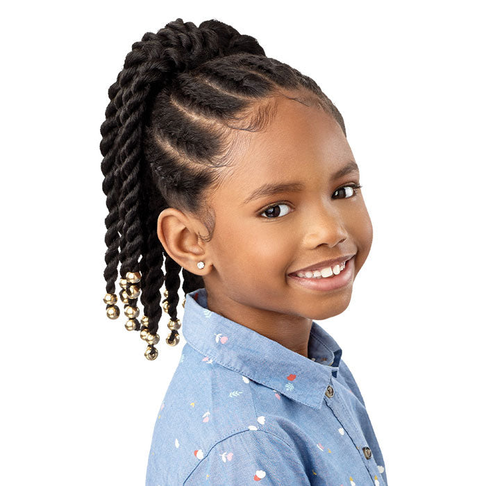 Outre Lil Looks Drawstring Ponytail - BEADED TWIST 12"