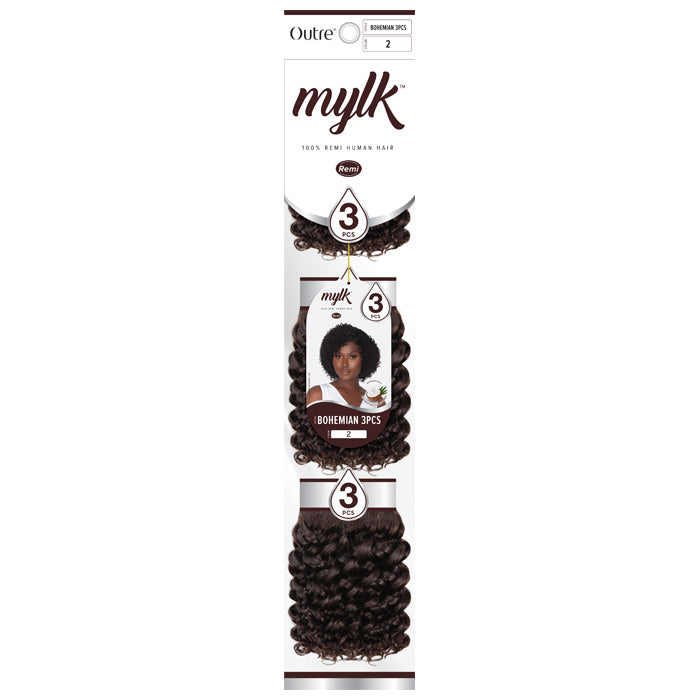 Outre Mylk 100% Remi Human Hair Weave - BOHEMIAN 3PCS