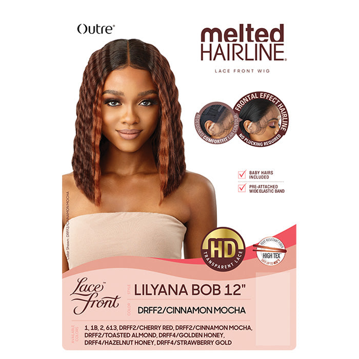 Outre Melted Hairline Glueless HD Lace Front Wig - LILYANA BOB 12"