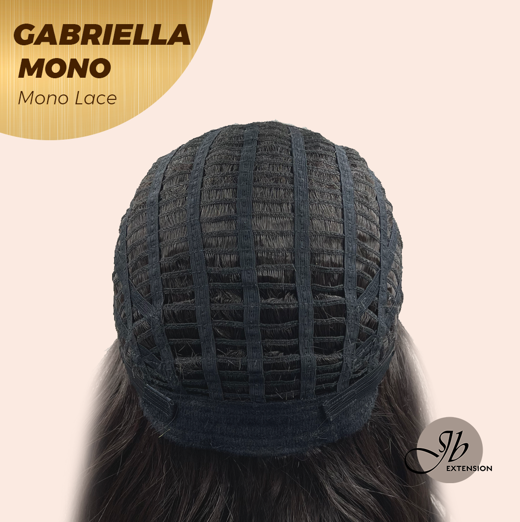 [PRE-ORDER] JBEXTENSION GABRIELLA MONO Monofilament Handmade Wig 6X5 Full Monofilament Hand Tied Top Wig 20 Inches Black Wave Mono Lace Wig With Anti-slip Silicone Strips Glueless Wig GABRIELLA MONO【BENDY EAR TABS】