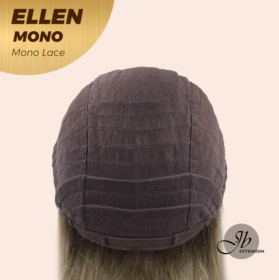 [PRE-ORDER] JBEXTENSION ELLEN MONO Full Monofilament Handmade Full Lace Full Hand Tied Wig 12 Inches Blonde Mono Lace Handmade Futura Fiber Wig Glueless Wig ELLEN MONO【BENDY EAR TABS】