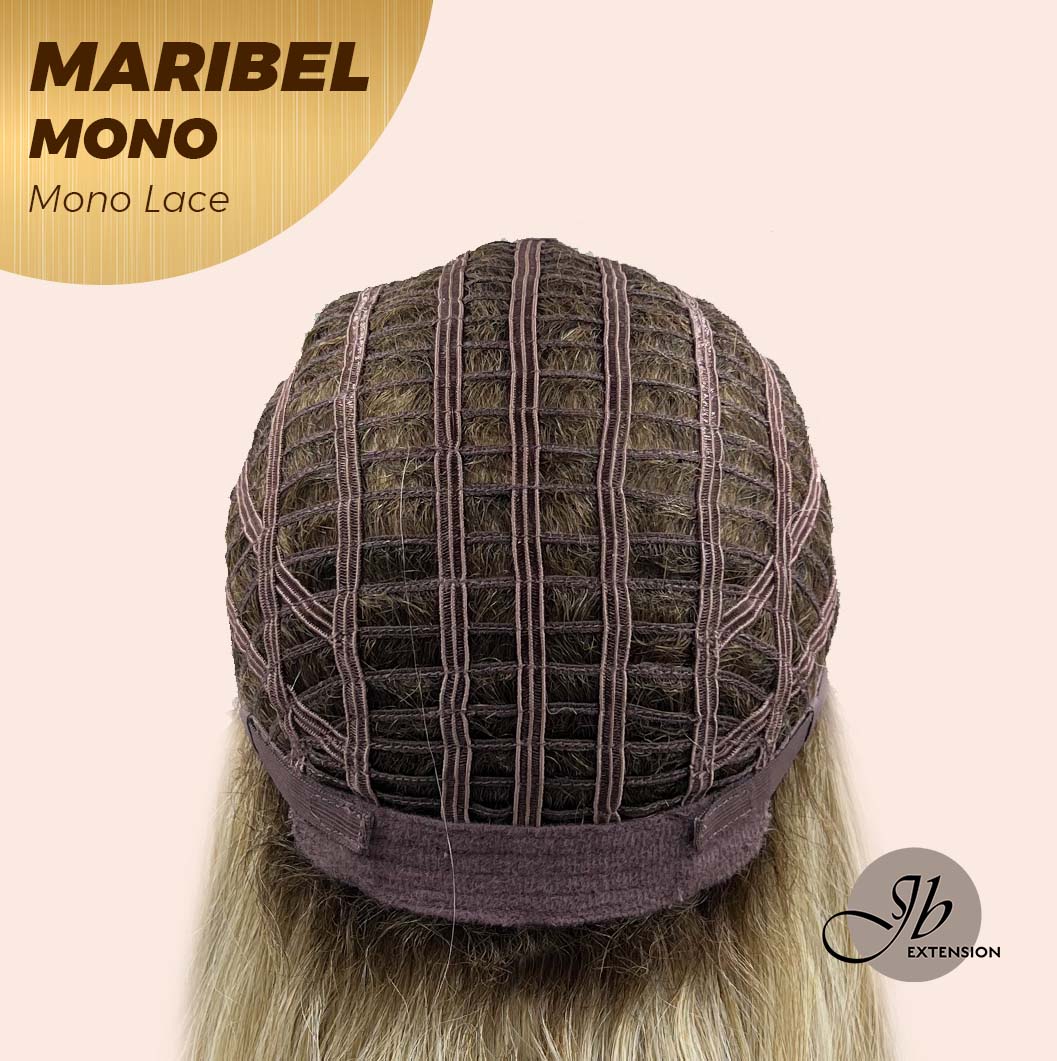 [PRE-ORDER] JBEXTENSION MARIBEL MONO Monofilament Handmade Wig 6X5 Full Monofilament Hand Tied Top Wig 16 Inches Blonde With Dark Root Wave Mono Lace Wig With Anti-slip Silicone Strips Glueless Wig Maribel Mono【BENDY EAR TABS】