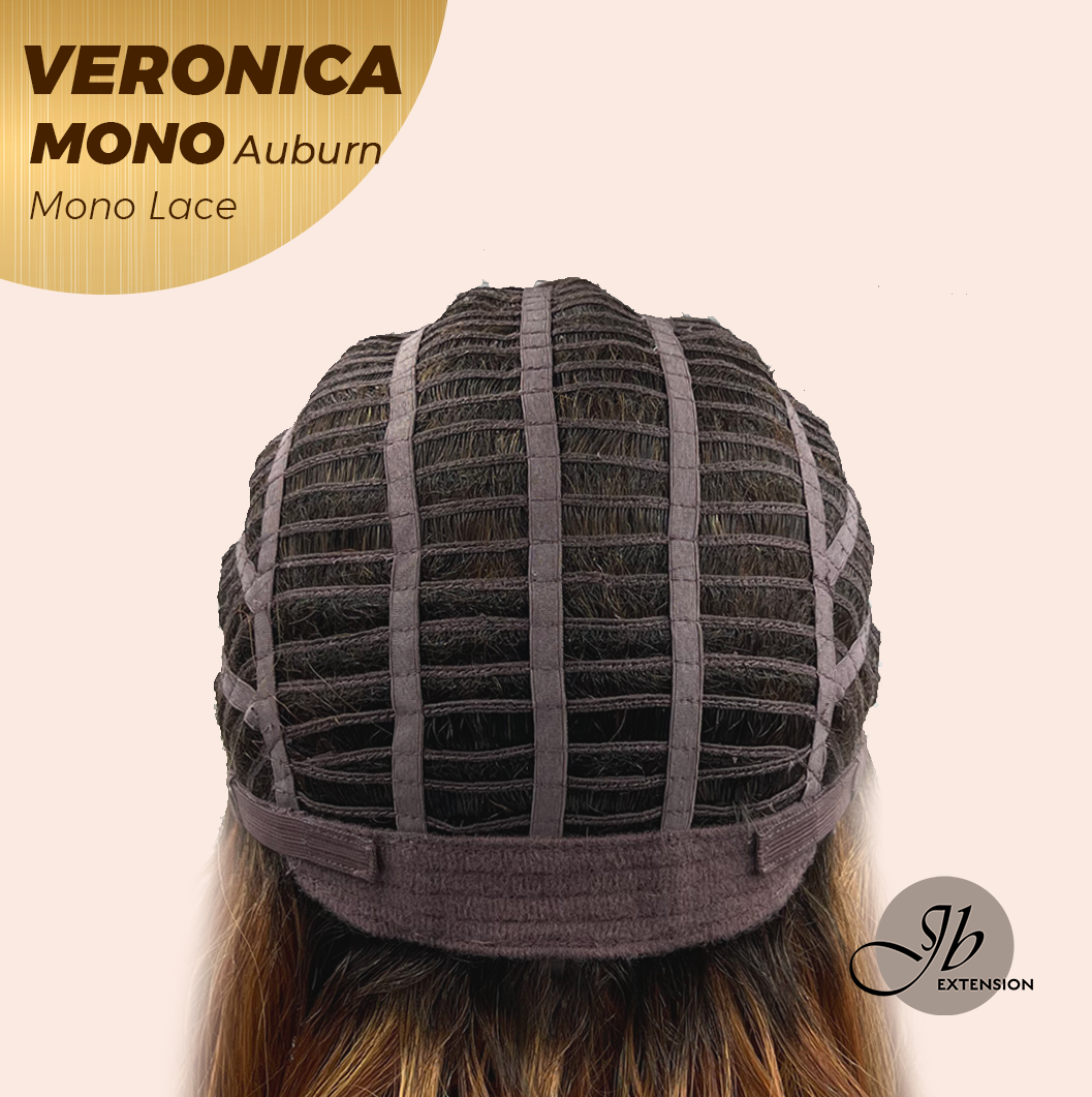 [PRE-ORDER] JBEXTENSION VERONICA MONO Monofilament Handmade Wig 6X5 Full Monofilament Hand Tied Top Wig 12 Inches Auburn Wave Mono Lace Wig With Anti-slip Silicone Strips Glueless Wig VERONICA MONO AUBURN【BENDY EAR TABS】