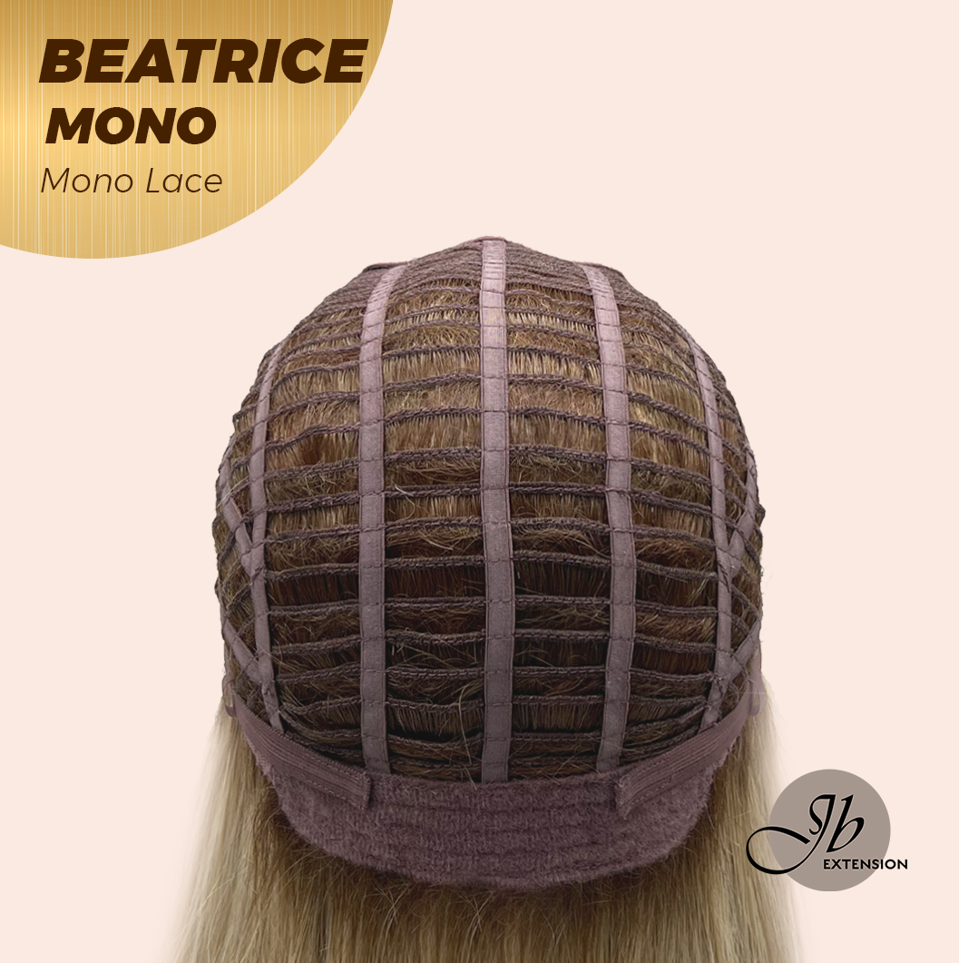 [PRE-ORDER] JBEXTENSION BEATRICE MONO Monofilament Handmade Wig 6X5 Full Monofilament Hand Tied Top Wig 17 Inches Golden Blonde Mono Lace Wig Glueless Wig BEATRICE MONO【BENDY EAR TABS】