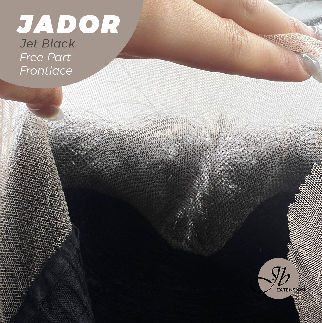 JBEXTENSION 10 Inches Jet Black Curly Lace Front Wig.Pre Plucked 13*3 HD Transparent Lace Frontal Handmade Futura Fiber Swiss Lace Synthetic Fiber Glueless Wig JADOR BLACK
