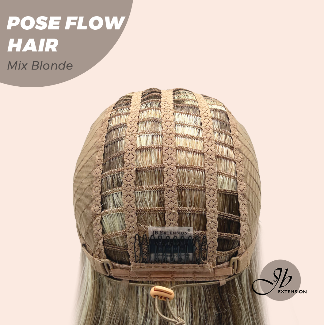 JBEXTENSION 18 Inches Mix Blonde Headband Wig POSE FLOW HAIR - MIX BLONDE