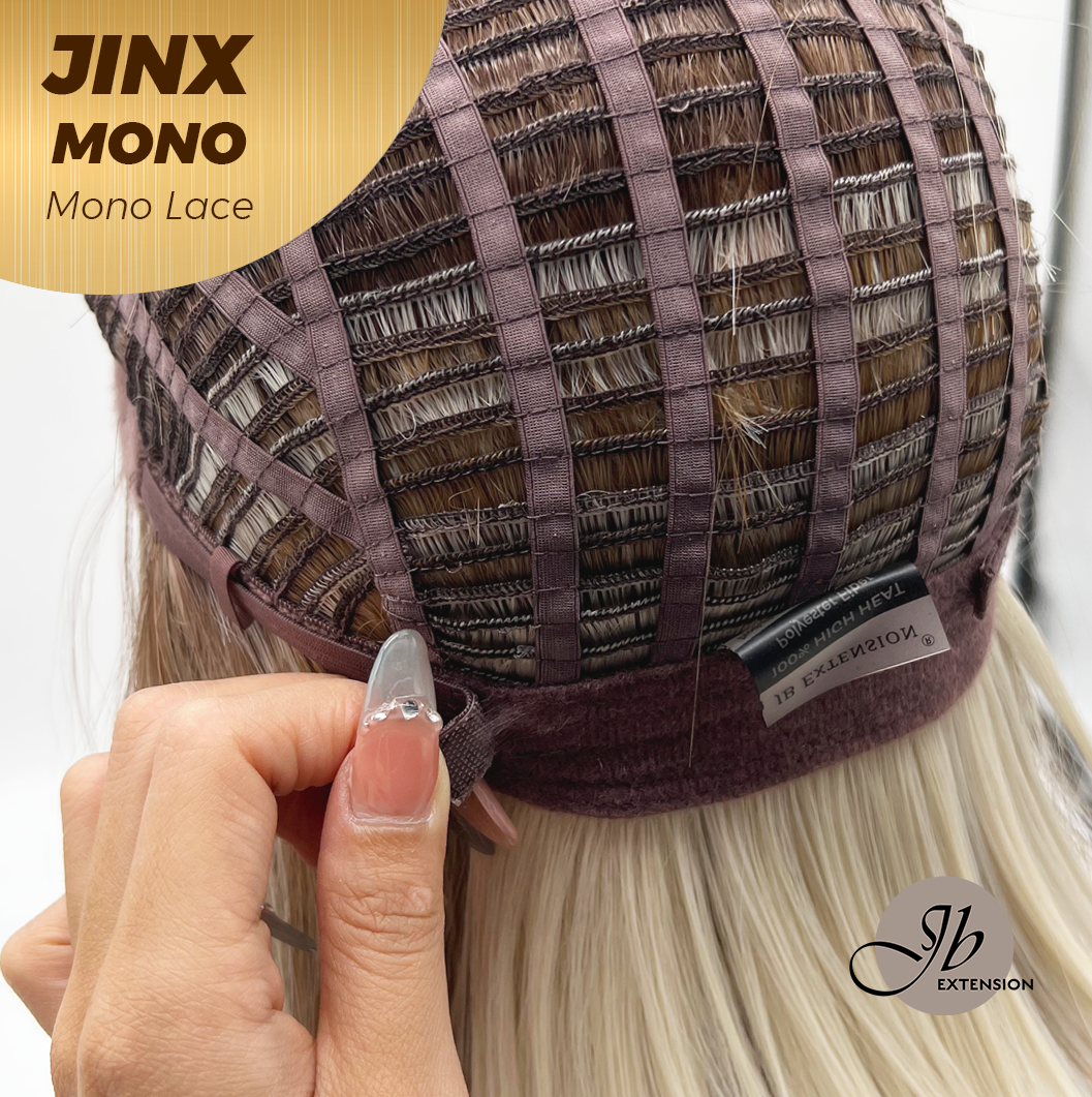 [PRE-ORDER] JBEXTENSION JINX MONO Monofilament Handmade Wig 6X5 Full Monofilament Hand Tied Top Wig 12 Inches Blonde Mono Lace Wig With Anti-slip Silicone Strips Glueless Wig JINX MONO【BENDY EAR TABS】