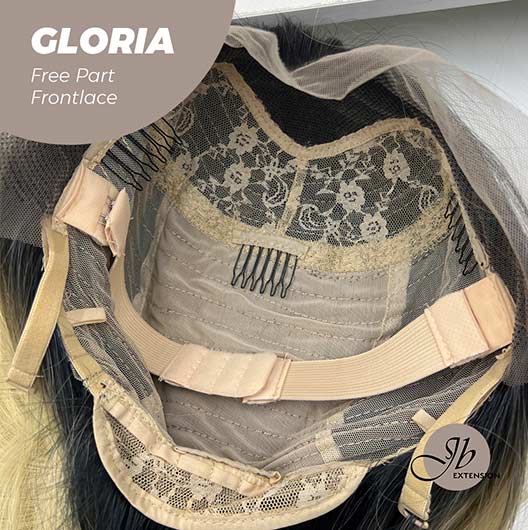 JBEXTENSION 30 Inches Blonde With Dark Root Extra Long Straight Lace Front Wig.Pre Plucked 6*14 HD Transparent Lace Frontal Glueless Wig GLORIA