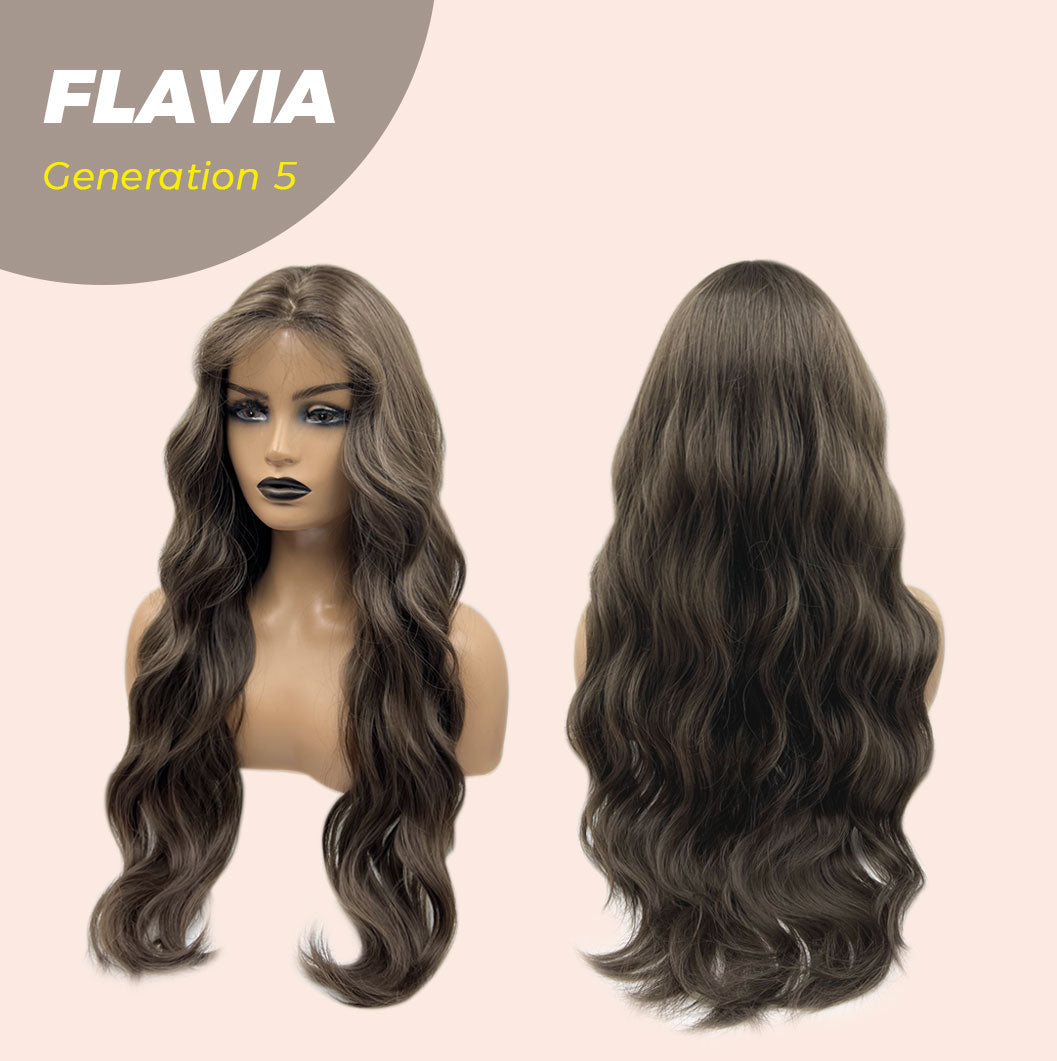 JBEXTENSION GENERATION FIVE 28 Inches Cold Brown Body Wave Wig FLAVIA