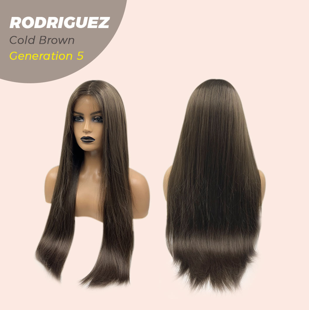 JBEXTENSION GENERATION FIVE 28 Inches Long Straight Cold Brown Wig RODRIGUEZ COLD BROWN  G5