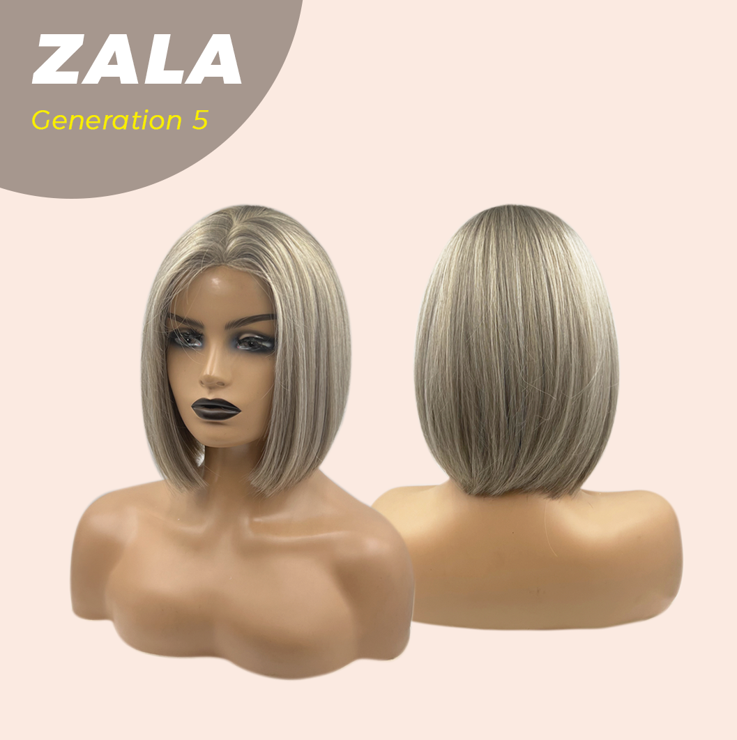 JBEXTENSION GENERATION FIVE 12 Inches Bob Cut Dark Grey Wig ZALA G5