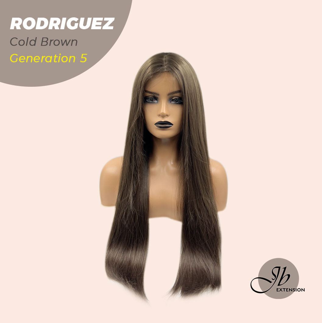 JBEXTENSION GENERATION FIVE 28 Inches Long Straight Cold Brown Wig RODRIGUEZ COLD BROWN  G5