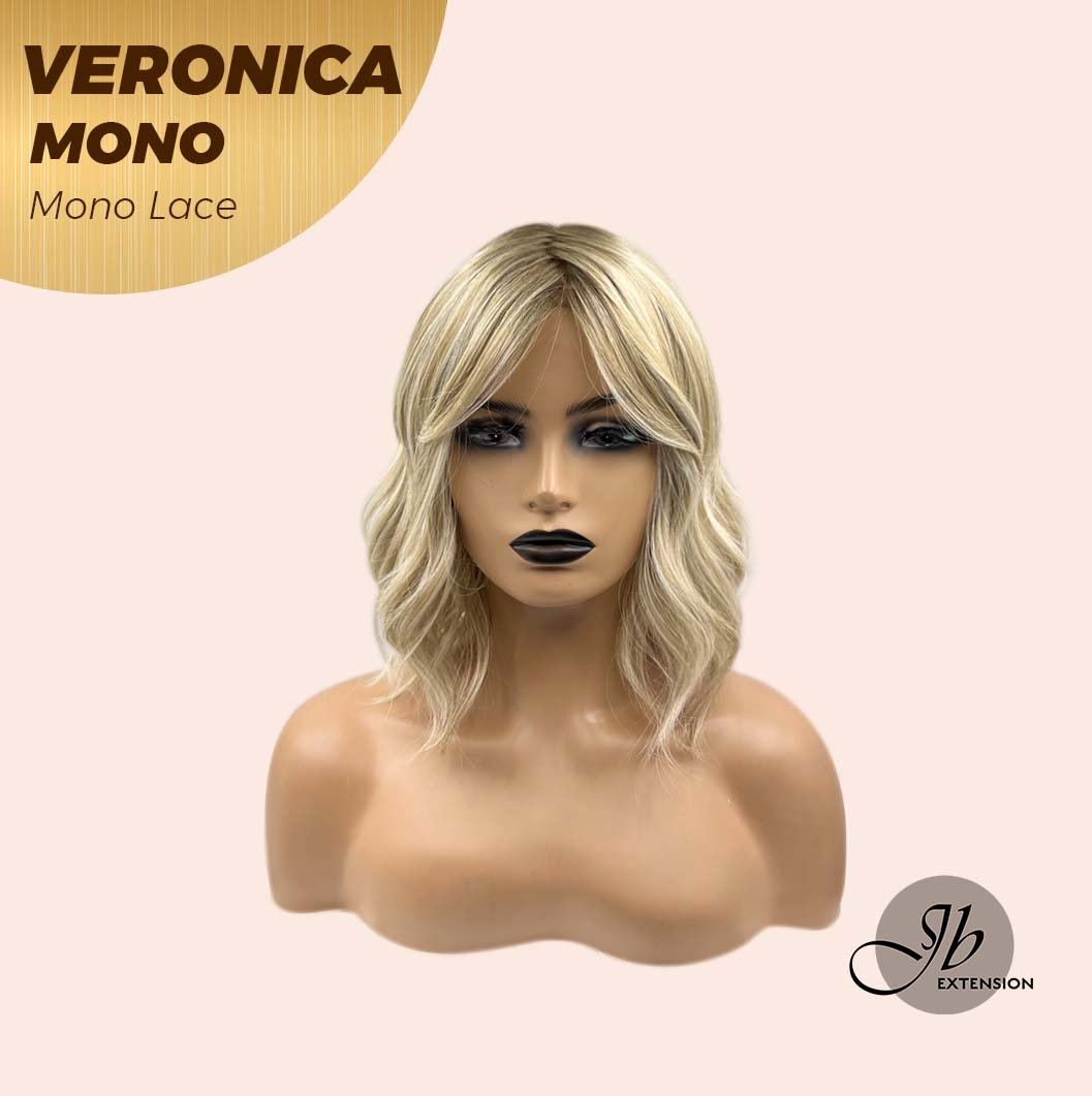 [PRE-ORDER] JBEXTENSION VERONICA MONO Monofilament Handmade Wig 6X5 Full Monofilament Hand Tied Top Wig 12 Inches Blonde Wave Mono Lace Wig With Anti-slip Silicone Strips Glueless Wig VERONICA MONO【BENDY EAR TABS】