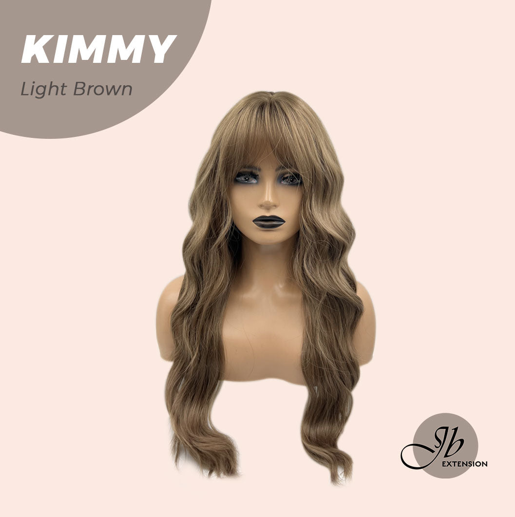 JBEXTENSION 24 Inches Light Brown Body Wave Wig KIMMY LIGHT BROWN