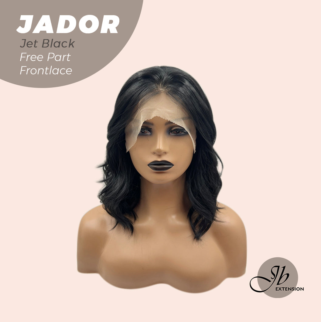 HOT OF SEASON -10 Inches Jet Black Curly Pre Plucked 13*3 HD Transparent Lace Frontal Swiss Lace Glueless Wig JADOR BLACK
