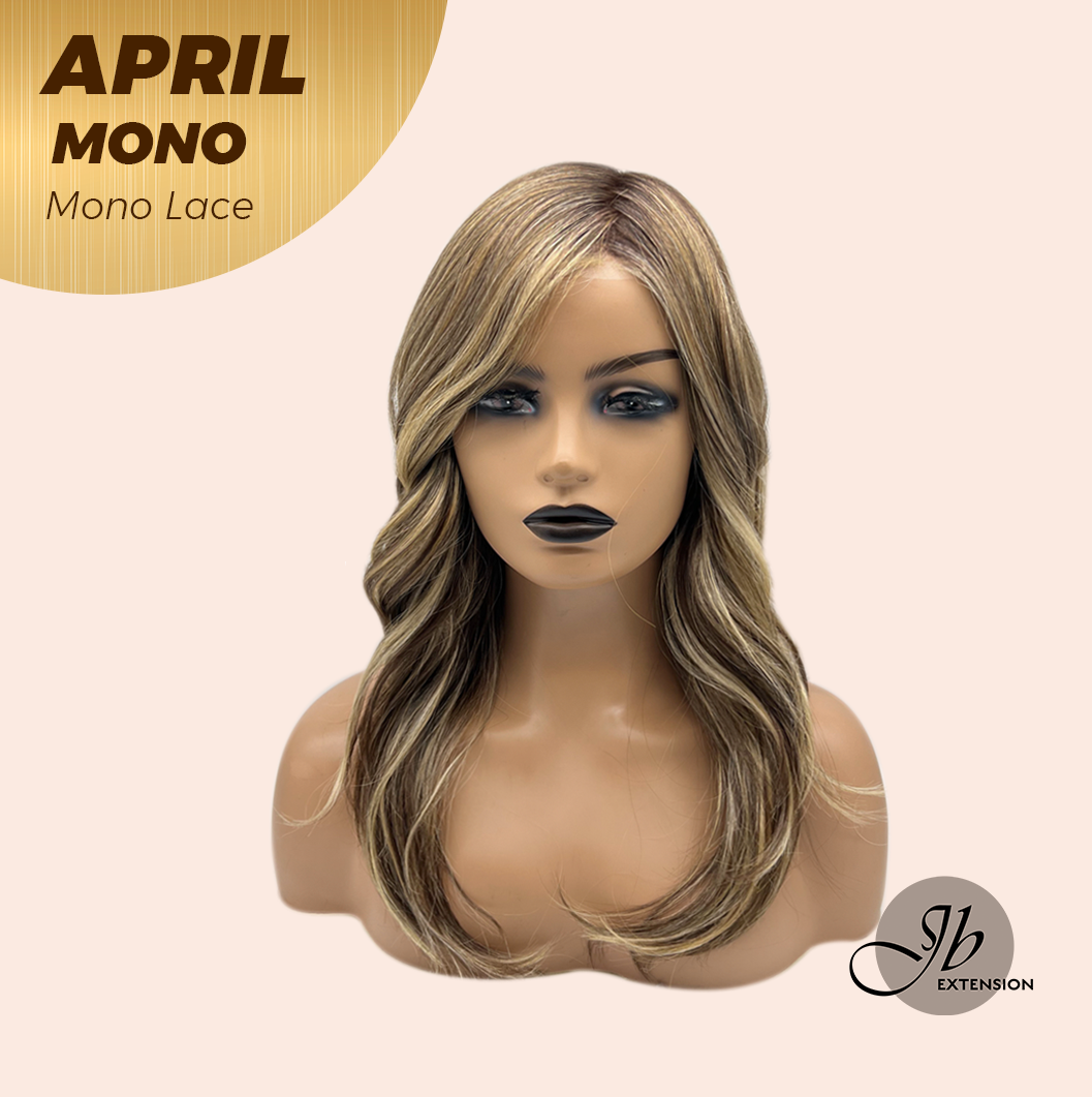 [PRE-ORDER] JBEXTENSION APRIL MONO Monofilament Handmade Wig 6X5 Full Monofilament Hand Tied Top Wig 18 Inches Hazelnut Mono Lace Wig With Anti-slip Silicone Strips Glueless Wig APRIL MONO HAZELNUT【BENDY EAR TABS】