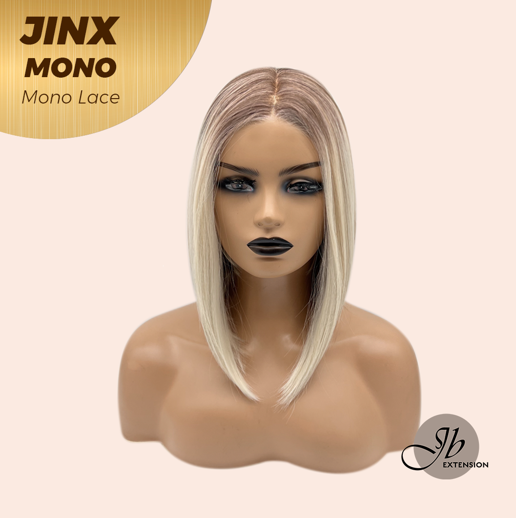 [PRE-ORDER] JBEXTENSION JINX MONO Monofilament Handmade Wig 6X5 Full Monofilament Hand Tied Top Wig 12 Inches Blonde Mono Lace Wig With Anti-slip Silicone Strips Glueless Wig JINX MONO【BENDY EAR TABS】