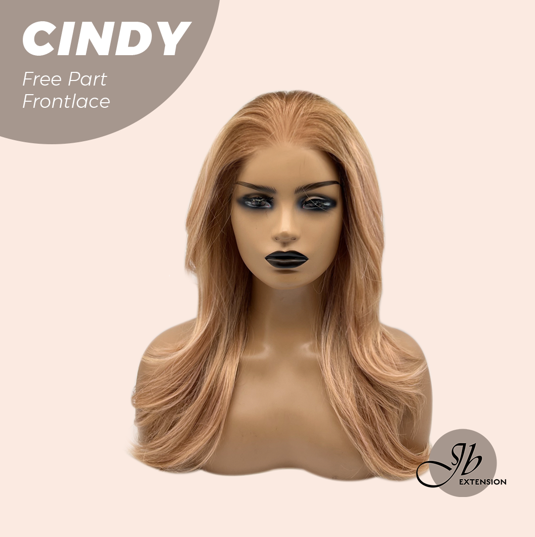 JBEXTENSION 20 Inches Strawberry Blonde Curly Pre-Cut 9X6 U Lace Free Part Frontlace Glueless Wig CINDY