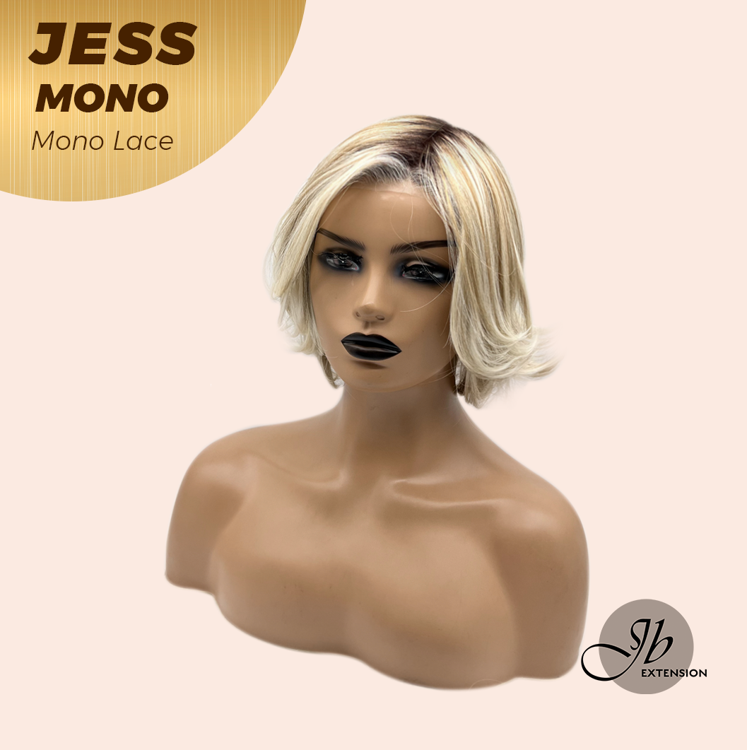 [PRE-ORDER] JBEXTENSION JESS MONO Monofilament Handmade Wig 6X5 Full Monofilament Hand Tied Top Wig 10 Inches Blonde Mono Lace Wig With Anti-slip Silicone Strips Glueless Wig JESS MONO【BENDY EAR TABS】