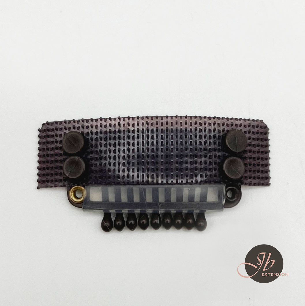 JBEXTENSION 5 Pcs 9-teeth Hair Extension Adjustable Smart Clips Hair Extension Wigs Reusable Snap Clips Comb Small Snap Wig Accessories for Women Wigs Smart Clips 5 Pcs