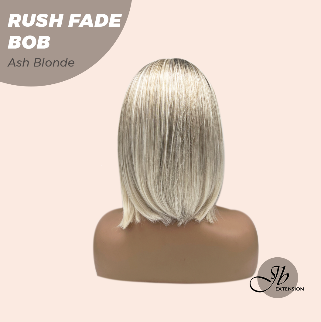 JBEXTENSION 12 Inches Short Hair Ash Blonde Headband Wig RUSH FADE BOB - ASH BLONDE