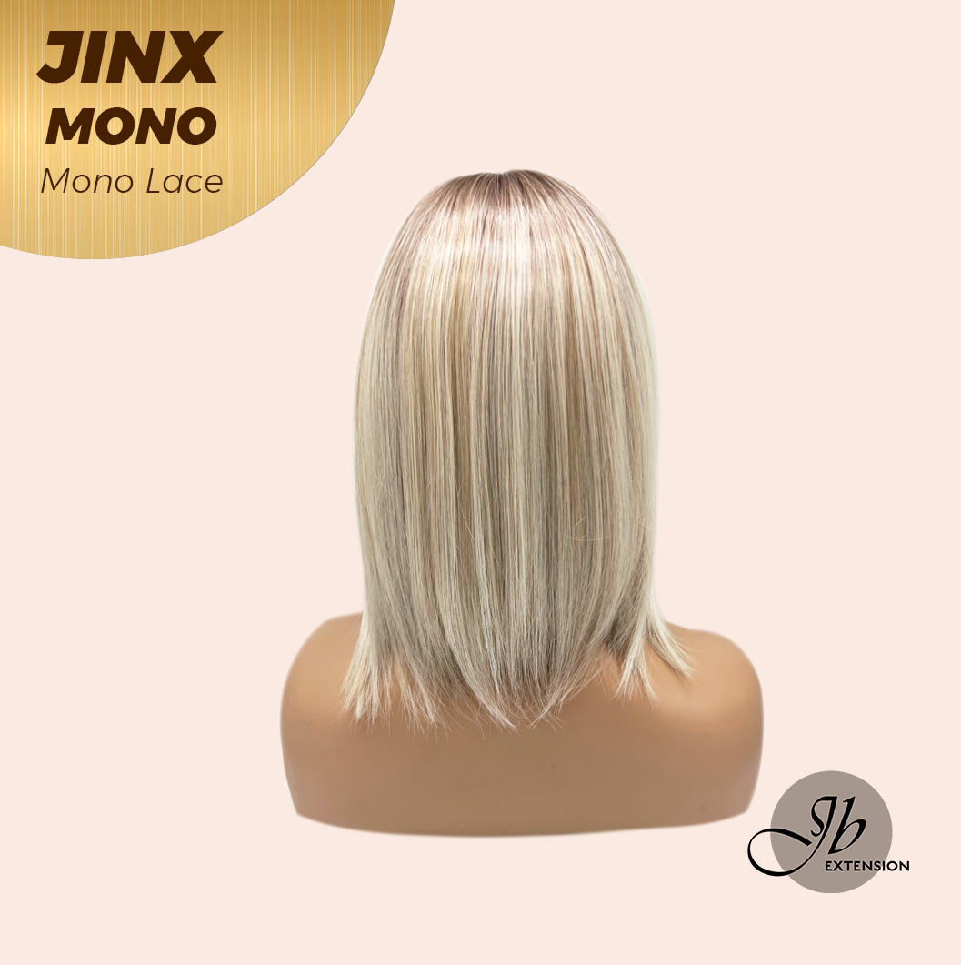 [PRE-ORDER] JBEXTENSION JINX MONO Monofilament Handmade Wig 6X5 Full Monofilament Hand Tied Top Wig 12 Inches Blonde Mono Lace Wig With Anti-slip Silicone Strips Glueless Wig JINX MONO【BENDY EAR TABS】