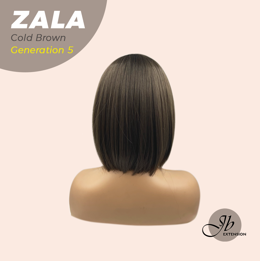 JBEXTENSION GENERATION FIVE 12 Inches Bob Cut Cold Brown Wig ZALA G5 COLD BROWN