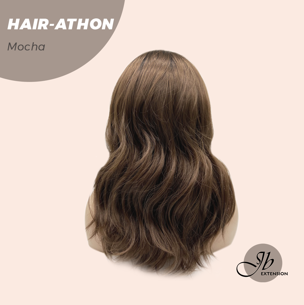 JBEXTENSION 18 Inches Curly Mocha Headband Wig HAIR-ATHON - MOCHA