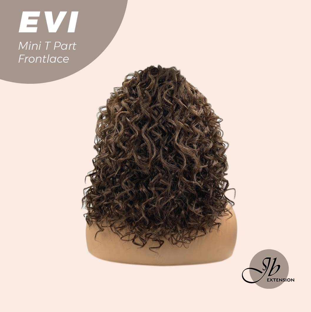 [PRE-ORDER] JBEXTENSION 15 Inches Deep Curly Brown Side Part Mini T Part Frontlace Glueless Wig EVI