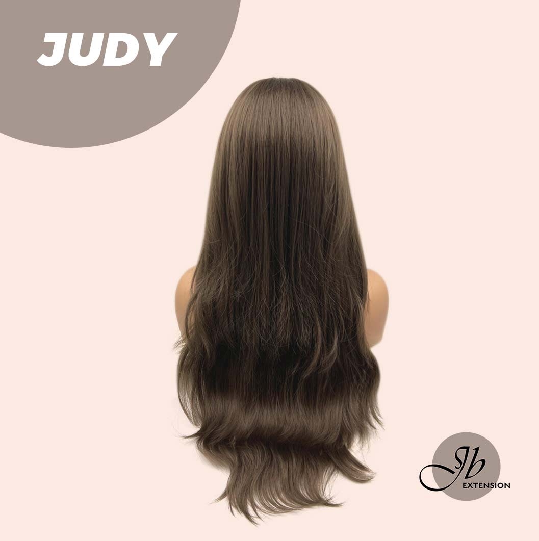 JBEXTENSION 26 Inches Long Curly Brown Color Wig JUDY