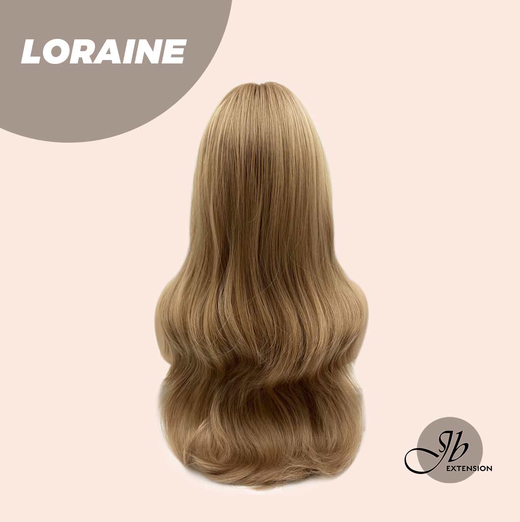 JBEXTENSION 24 Inches Blonde Curly Wig With Bangs LORAINE