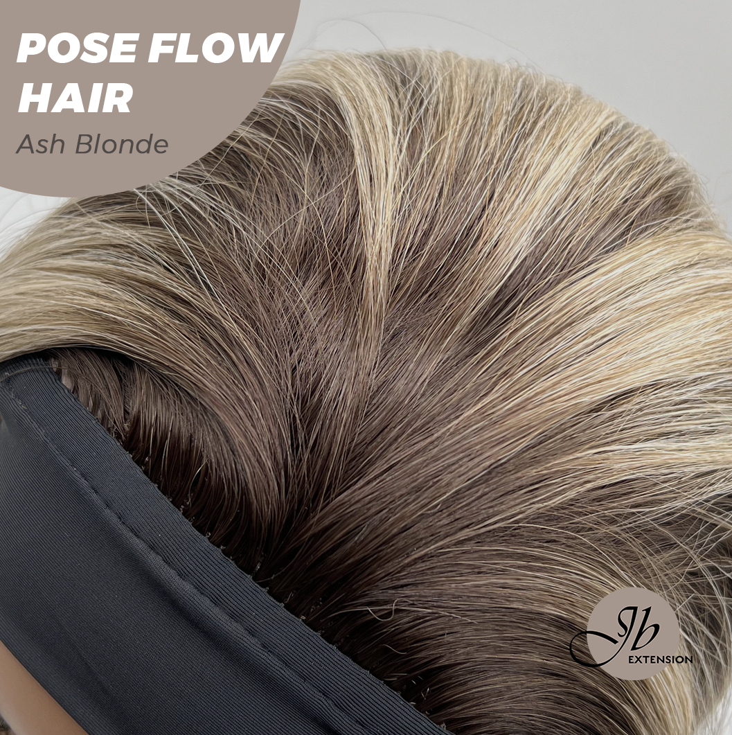 JBEXTENSION 18 Inches Ash Blonde Headband Wig POSE FLOW HAIR - ASH BLONDE