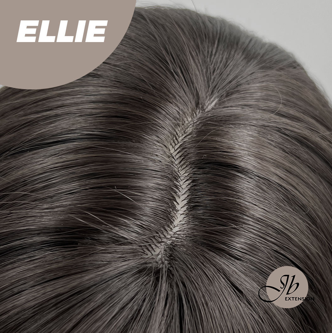 JBEXTENSION 26 Inches Tea Black Darkest Brown Wolf Cut Wig With Bangs ELLIE