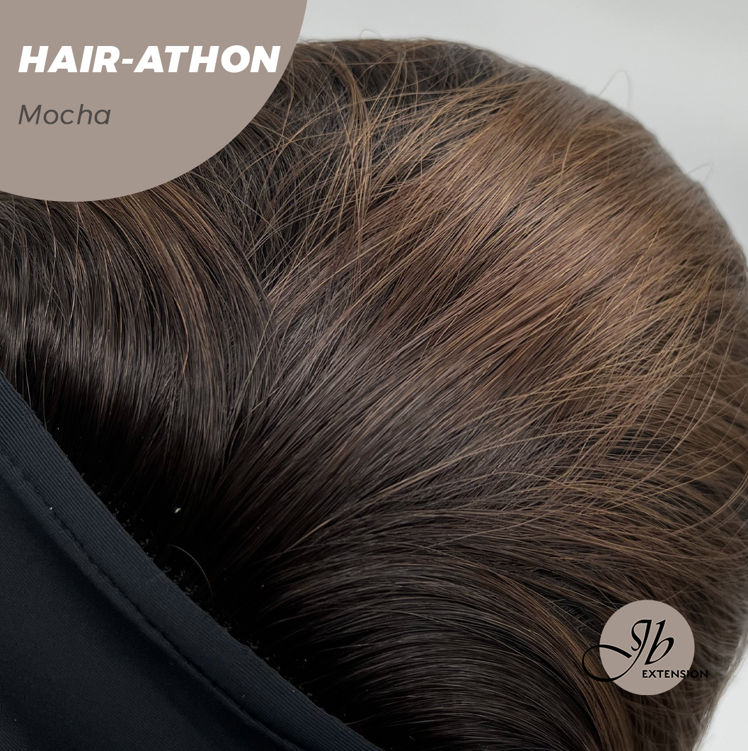 JBEXTENSION 18 Inches Curly Mocha Headband Wig HAIR-ATHON - MOCHA