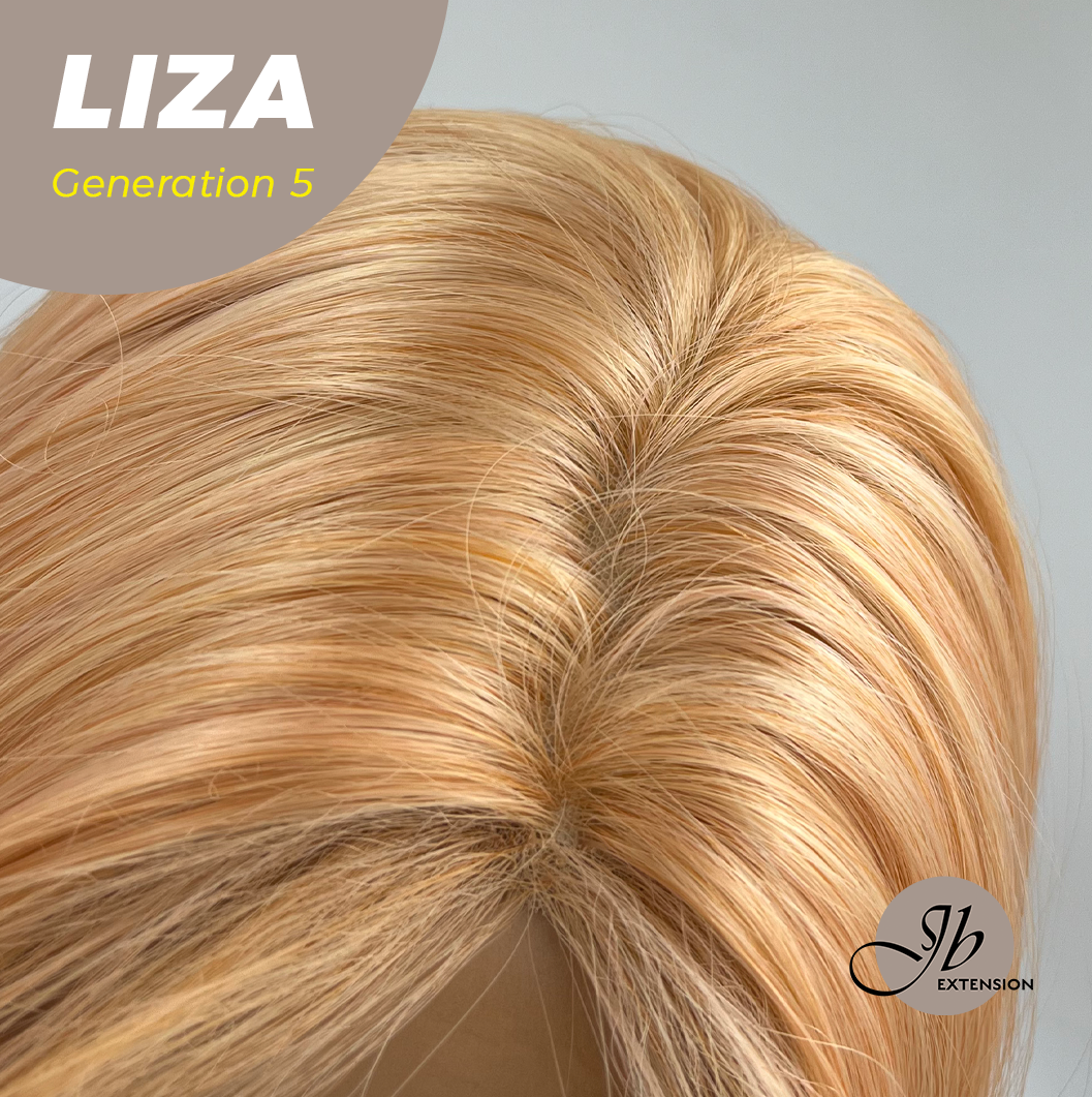JBEXTENSION GENERATION FIVE 28 Inches Peach Blonde Curly Wig LIZA G5