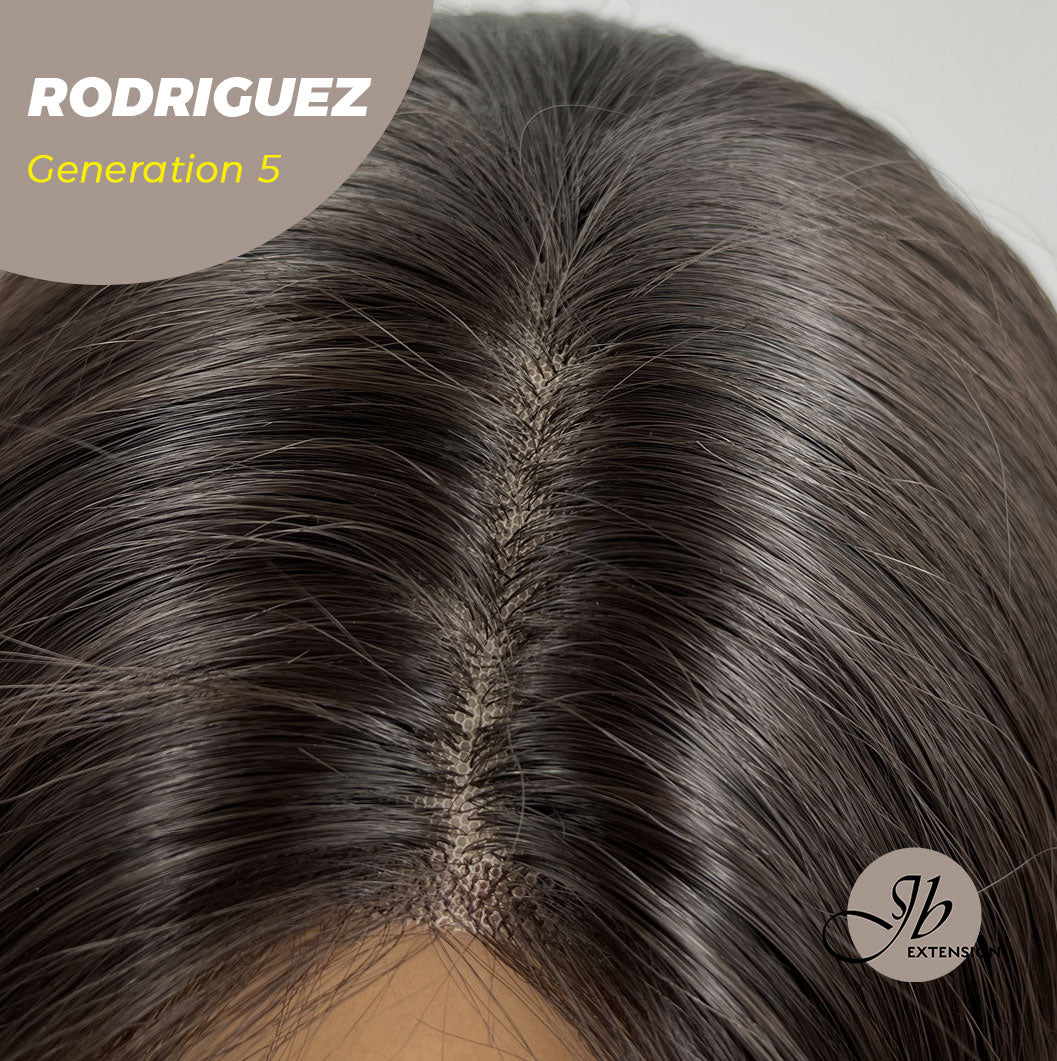 JBEXTENSION GENERATION FIVE 28 Inches Long Straight Midnight Brown( Black/Brown) Wig RODRIGUEZ G5