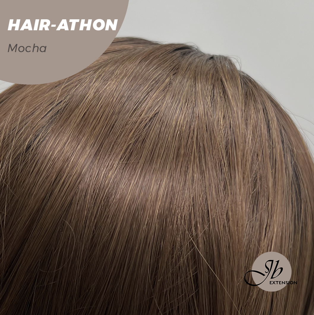 JBEXTENSION 18 Inches Curly Mocha Headband Wig HAIR-ATHON - MOCHA