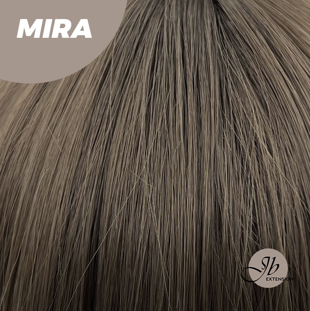 JBEXTENSION 15 Inches Cold Brown Wig With Bangs MIRA