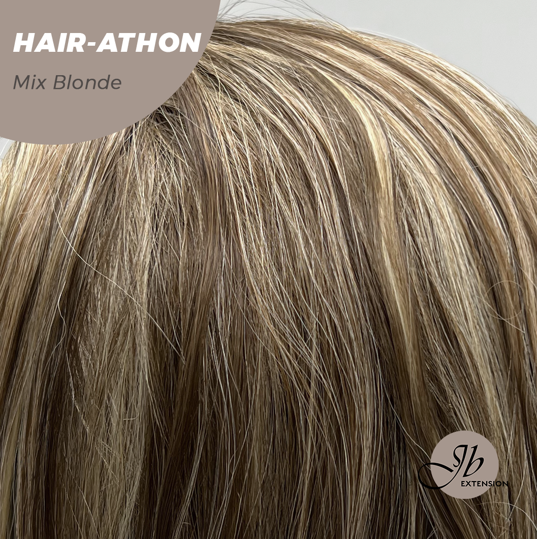 JBEXTENSION 18 Inches Curly Mix Blonde Headband Wig HAIR-ATHON - MIX BLONDE