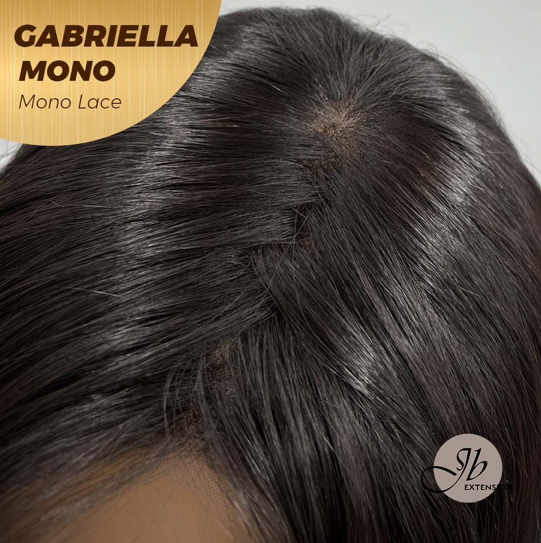 [PRE-ORDER] JBEXTENSION GABRIELLA MONO Monofilament Handmade Wig 6X5 Full Monofilament Hand Tied Top Wig 20 Inches Black Wave Mono Lace Wig With Anti-slip Silicone Strips Glueless Wig GABRIELLA MONO【BENDY EAR TABS】