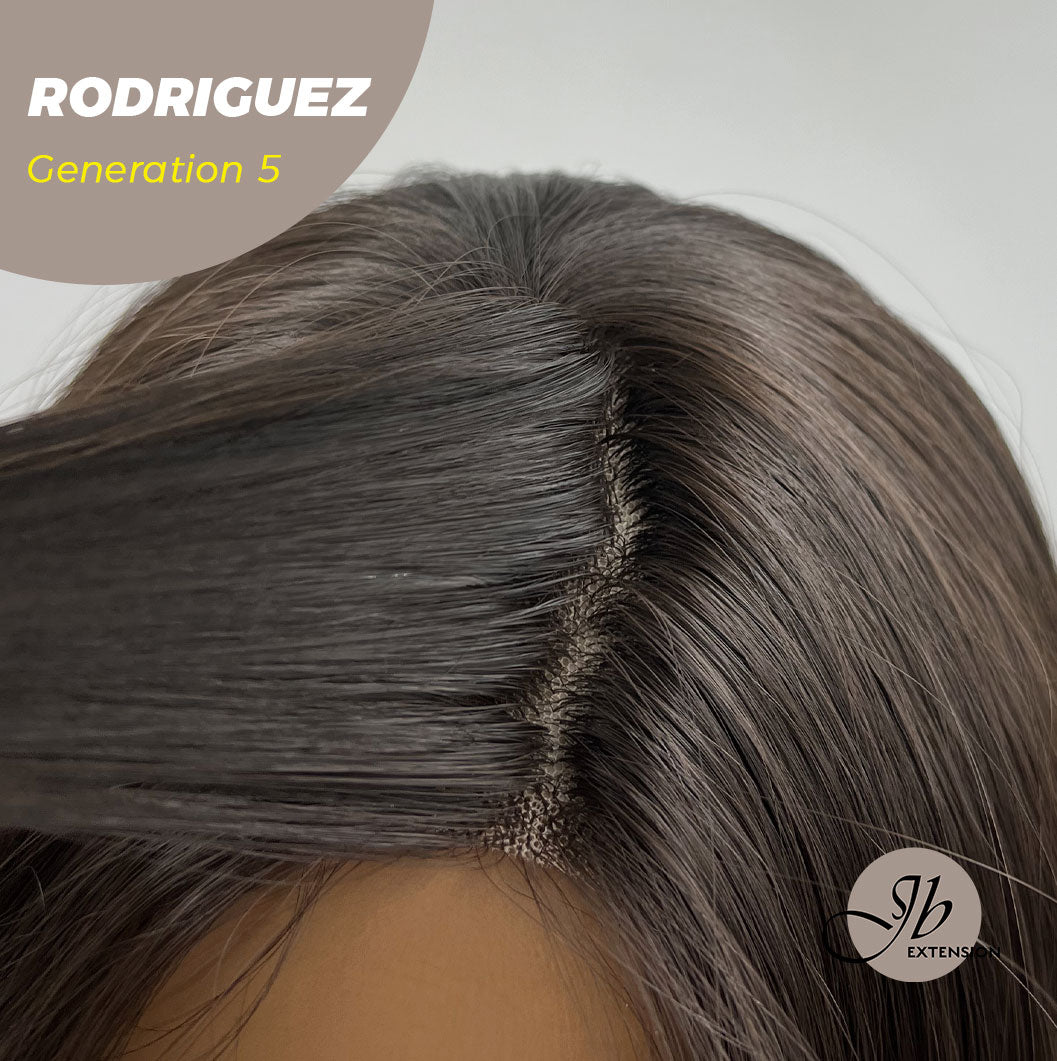 JBEXTENSION GENERATION FIVE 28 Inches Long Straight Midnight Brown( Black/Brown) Wig RODRIGUEZ G5