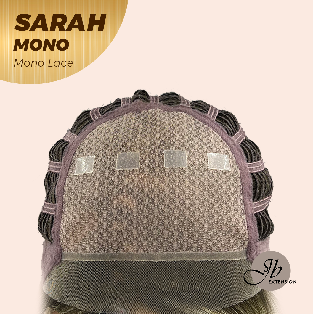 Nichole's Selection - SARAH MONO Monofilament Handmade Wig 6X5 Full Monofilament Hand Tied Top Wig 22 Inches Blonde Color Full Mono Lace Glueless Wig SARAH MONO【BENDY EAR TABS】