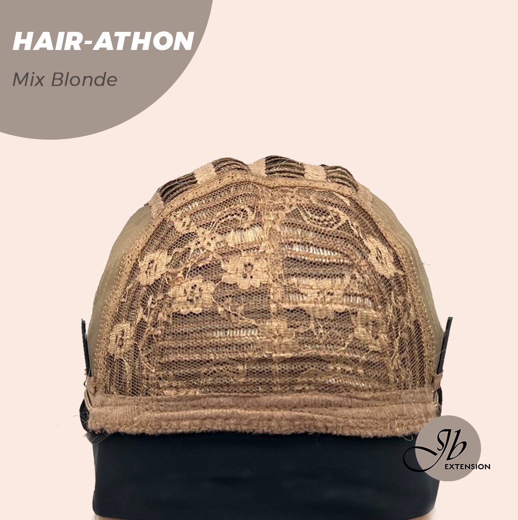 JBEXTENSION 18 Inches Curly Mix Blonde Headband Wig HAIR-ATHON - MIX BLONDE