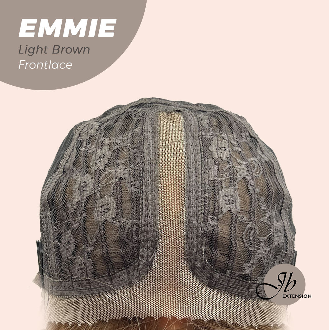 JBEXTENSION 26 Inches Curly Women Light Brown Wig Pre-Cut Frontlace Glueless Wig EMMIE LIGHT BROWN