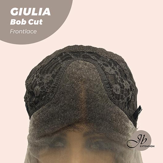 JBEXTENSION 14 Inches Bob Cut Balayage Blonde With Dark Root Frontlace Glueless Wig GIULIA BOB (FREE PARTING)