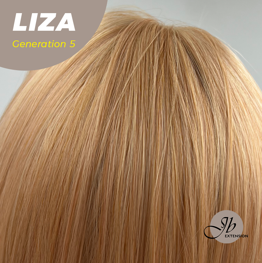 JBEXTENSION GENERATION FIVE 28 Inches Peach Blonde Curly Wig LIZA G5