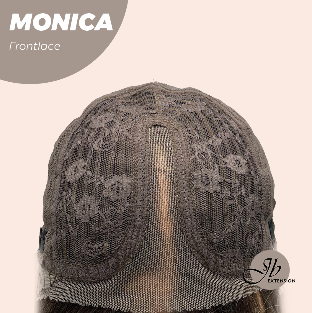 HOT OF SEASON - 26 Inches Curly Ash Blonde with Dark Root Pre-Cut Frontlace Glueless Wig MONICA